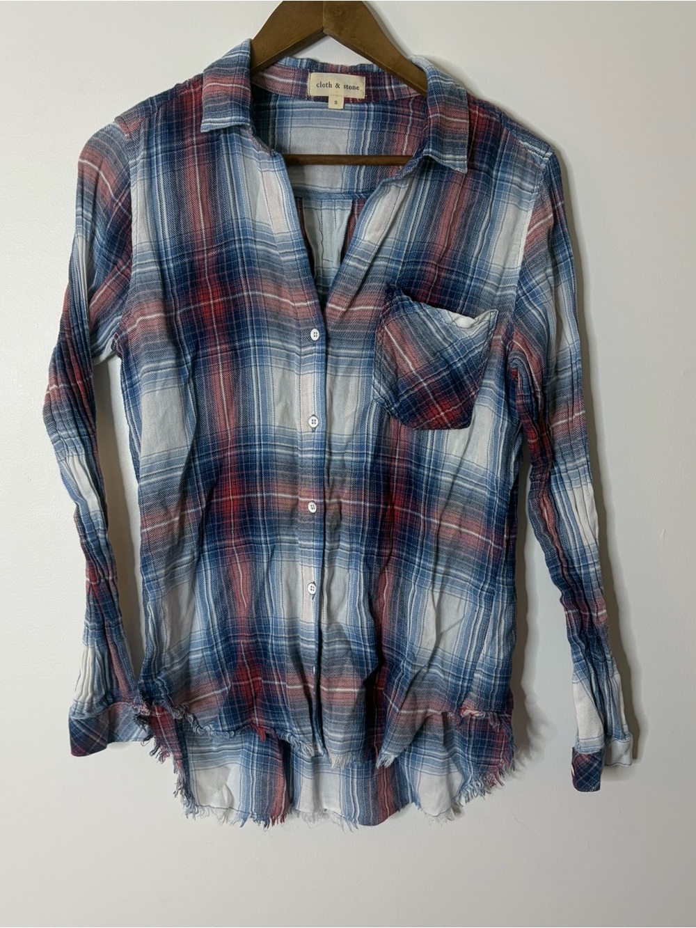 Cloth & Stone Flannel Top Small